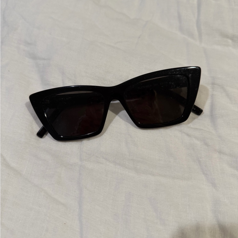 Yves Saint Laurent Black Cat-Eye Sunglasses